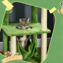 FURNIinspireCat Tree With Hammock, Indoor Cat Tower With Scratching Post, Platforms,Play Ball,19"*19"*56" 9 FURNIinspireCat Tree With Hammock, Indoor Cat Tower With Scratching Post, Platforms,Play Ball,19"*19"*56" -Home Haven Furniture Store GUEST a2de59be b47d 4cdb a84b ae4f018255f8