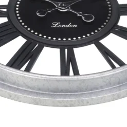 FURNIinspire Wall Clocks 20inch Living Room Round Hanging Clock Decorative Timepiece Modern Wall Clock For Bedroom, Black, 20"*20"*2" -Home Haven Furniture Store GUEST a38bd256 a6cc 4a2a a876 97777aeebbff