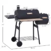 FURNIinspire Outdoor Grills, Griddles And Smokers Charcoal Grill And Smoker Combo For Backyard BBQ With Wheels, Black, 40.25"*14.25"*14.25" -Home Haven Furniture Store GUEST a3dd1a55 03c0 4bd1 87a6 eecd3856ae17