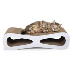 FURNIinspire Pet Tower Cat Scratcher Cat Toy Corrugated Cardboard, Modern Cat Furniture, Beige, 29.50"*8.50"*7.50" -Home Haven Furniture Store GUEST a43f9b9e 25e0 4dd3 9a02 2c3e7fd5b417