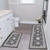 FURNIinspire Floor Mats 2 Piece Farmhouse Kitchen Rug Washable Area Rugs Non Skid Bohemian Mat For Hallway Entryway, Grey, 60"*20" -Home Haven Furniture Store GUEST a6a4687b 43e4 4b76 ab75 359d86d57cc4