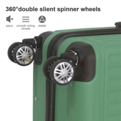 FURNIinspire Bag And Luggage Sets 3 Size Luggage Suitcases With Wheels, Hard Rolling Suitcase Set For Travel Business, Green, 20.87"*11.81"*30.31" -Home Haven Furniture Store GUEST a8f4bfc3 fe4c 4f0d 8261 d9567fb3f34b
