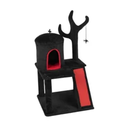 FURNIinspire Pet Tower Halloween Cat Tree Cute Cat Tower With Condo, Scratching Post, Indoor Pet Furniture Kitten Gift, Black, 25.35"*21.45"*40.95" -Home Haven Furniture Store GUEST a994ab95 02ee 4f87 9f30 6c5f6ef22685
