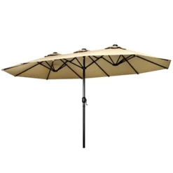FURNIinspire Patio Umbrellas, Double Sided Twin Patio Umbrella Outdoor, Brown -Home Haven Furniture Store GUEST a9b4bc20 4dc2 4d07 9980 1a4f1baa9223