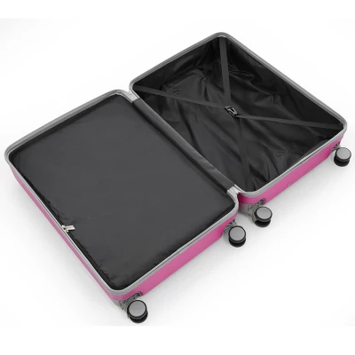 FURNIinspire Bag And Luggage Sets Travel Luggage Set Suitcase Set, 3 Piece Hard Shell Suitcases, Lightweight Suitcase, Pink, 11.4"*20.1"*29.1" 6 FURNIinspire Bag And Luggage Sets Travel Luggage Set Suitcase Set, 3 Piece Hard Shell Suitcases, Lightweight Suitcase, Pink, 11.4"*20.1"*29.1" - Image 4