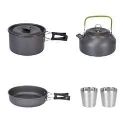 FURNIinspire Outdoor Grills, Griddles And Smokers Premium Camp Chef Set, Gourmet Outdoor Cookware For Small Groups BBQ Time, Black, 7.48"*7.48"*5.12" -Home Haven Furniture Store GUEST ac9e2f26 88a2 4bdf 9d3f 3350fa055c60