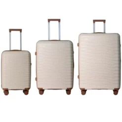 FURNIinspire Bag And Luggage Sets 3 Piece Rolling Suitcase Set, Hard Suitcases With Wheels, Lightweight Travel Luggage, Beige, 21.46"*12.01"*30.51" -Home Haven Furniture Store GUEST acbb12fe ea01 41e0 bd5c 5e90df99a469