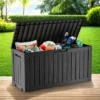 FURNIinspire Deck Boxes 75 Gallon Waterproof Resin Deck Box, Outdoor And Indoor Storage Container Storage Bin, All Weather Use, Black, 18“*46”*23“ -Home Haven Furniture Store GUEST ad0a0569 0654 41b8 bf86 e1e5e9098097