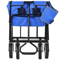 FURNIinspire Wheelbarrows And Lawn Carts All-Purpose Folding Cart, Lawn Cart Wagon Firewood Cart For Garden Work, Beach, Black And Blue, 37“*20"*45" 10 FURNIinspire Wheelbarrows And Lawn Carts All-Purpose Folding Cart, Lawn Cart Wagon Firewood Cart For Garden Work, Beach, Black And Blue, 37“*20"*45" -Home Haven Furniture Store GUEST b3274405 d5c8 4422 90c3 22feba91f5c5