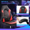 FURNIinspire Task And Office Chairs PU Leather Office Chair Swivel Computer Gaming Chair With Lumbar Support, Black And Red, 25"*28"*46" 2 FURNIinspire Task And Office Chairs PU Leather Office Chair Swivel Computer Gaming Chair With Lumbar Support, Black And Red, 25"*28"*46" -Home Haven Furniture Store GUEST b3a4e85a 421b 4feb bb0f 98fc4ef5a9c8