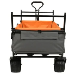 FURNIinspire Outdoor Serving Carts 480Lbs Collapsible Wagon With Canopy Lightweight Foldable Wagon With Mosquito Net, Orange, 45.28"*22.83"*38.78" 10 FURNIinspire Outdoor Serving Carts 480Lbs Collapsible Wagon With Canopy Lightweight Foldable Wagon With Mosquito Net, Orange, 45.28"*22.83"*38.78" -Home Haven Furniture Store GUEST b462adc7 73ba 4acb bed4 d0bff85ad923