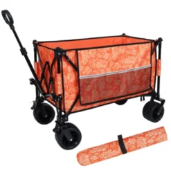 FURNIinspire Outdoor Serving Carts Colorful Heavy-Duty 480lbs Folding Wagon Cart With Bonus Picnic Mat All Terrain Wheels, Orange, 37.4"*23.03"*38.98" 11 FURNIinspire Outdoor Serving Carts Colorful Heavy-Duty 480lbs Folding Wagon Cart With Bonus Picnic Mat All Terrain Wheels, Orange, 37.4"*23.03"*38.98" -Home Haven Furniture Store GUEST b5e9227a ffa6 46d6 95b3 0280c381f3ed