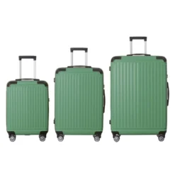 FURNIinspire Bag And Luggage Sets 3 Size Luggage Suitcases With Wheels, Hard Rolling Suitcase Set For Travel Business, Green, 20.87"*11.81"*30.31" -Home Haven Furniture Store GUEST b8433e43 7d14 4b05 9331 dd24890aed51