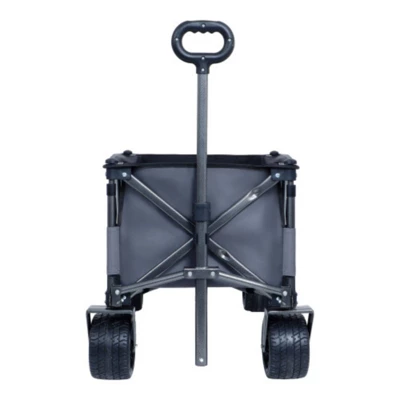 FURNIinspire Outdoor Serving Carts Collapsible Folding Wagon 300L Collapsible Wagon With Tailgate All-Terrain Wheels, Gray, 49.02"*22.05"*35.04" 3 FURNIinspire Outdoor Serving Carts Collapsible Folding Wagon 300L Collapsible Wagon With Tailgate All-Terrain Wheels, Gray, 49.02"*22.05"*35.04"