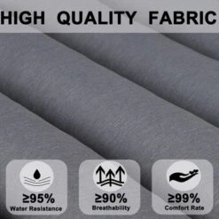 FURNIinspire Outdoor Seat Cushions 2pcs Waterproof Patio Seat Cushion, Breathable Lounge Chair Cushion Replacement, Gray, 73"*24"*2.36" -Home Haven Furniture Store GUEST b9ec6fb7 a970 4df0 a147 7168091aed84