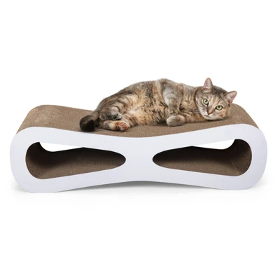 FURNIinspire Cat Scratcher Cat Toy Corrugated Cardboard, Natural, 29.5"*8.5"*7.5" 7 FURNIinspire Cat Scratcher Cat Toy Corrugated Cardboard, Natural, 29.5"*8.5"*7.5" - Image 5