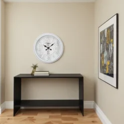 FURNIinspire Wall Clocks 20inch Round Living Room Decorative Roman Numeral Hanging Clock, Timepiece Vintage Wall Decor, Grey, 20"*20"*2.25" -Home Haven Furniture Store GUEST bebc7bc6 6078 41f0 b4ce 6ed48fd34cb1