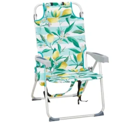 FURNIinspire Outdoor Portable Chair Adjustable Back And Extra Storage For Comfort And Relaxation, Lemon, 24.8"*27.56"*38.89" 11 FURNIinspire Outdoor Portable Chair Adjustable Back And Extra Storage For Comfort And Relaxation, Lemon, 24.8"*27.56"*38.89" -Home Haven Furniture Store GUEST bf1aea52 d6b7 417f b08d f86b9ab94256