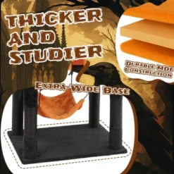 FURNIinspire Pet Tower Halloween Tall Cat Tree Cute Large Cat Tower Stand Multi-Level Cat Activities Furniture Indoor, Orange, 23.23"*17.27"*60.45" -Home Haven Furniture Store GUEST c0bd4d4e b282 4e3f 897b 3f154461cef2