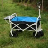 FURNIinspire Wheelbarrows And Lawn Carts Folding Wagon Garden Cart, Multi Function Garden Cart For Carrying, Black And Blue, 47“*20"*43" -Home Haven Furniture Store GUEST c59318b5 fc74 4780 8b2e fce00afd50f1