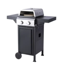 FURNIinspire Outdoor Grills, Griddles And Smokers Professional 2 Burner Gas Grill, Stainless Steel BBQ With Pizza Oven, Black, 22.6"*23.6"*17.32" -Home Haven Furniture Store GUEST c882970e 49bf 4d1c bd80 fa2f14613389