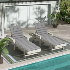 FURNIinspire Outdoor Seat Cushions 2pcs Waterproof Patio Seat Cushion, Breathable Lounge Chair Cushion Replacement, Gray, 73"*24"*2.36" -Home Haven Furniture Store GUEST ca50e389 ddf0 4376 a29b 7270878c2f23