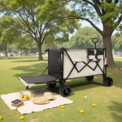 FURNIinspire Outdoor Serving Carts Outdoor Cart, Outdoor Carts With Wheels, Extra Long Beach Cart Outdoor Utility Cart, Beige, 35.43"*22.83"*43.34" 11 FURNIinspire Outdoor Serving Carts Outdoor Cart, Outdoor Carts With Wheels, Extra Long Beach Cart Outdoor Utility Cart, Beige, 35.43"*22.83"*43.34" -Home Haven Furniture Store GUEST ca9a4c43 b787 4d38 93a4 613b8787ccdf 1