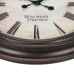 FURNIinspire Wall Clocks 20inch Round Living Room Decorative Roman Numeral Hanging Clock, Timepiece Vintage Wall Decor, Brown, 20"*20"*2" -Home Haven Furniture Store GUEST cc0c0465 5298 4689 ac31 06a2adaf25be