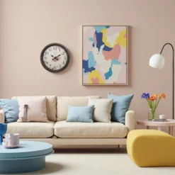 FURNIinspire Wall Clocks 20inch Round Aged Wall Clock Living Room Vintage Timepiece Hanging Clock Home Decor For Bedroom, Brown, 20"*20"*2.25" -Home Haven Furniture Store GUEST cd25f52b 5268 401c a1ac 338b8fa8d15c