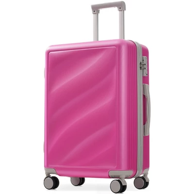 FURNIinspire Bag And Luggage Sets Travel Luggage Set Suitcase Set, 3 Piece Hard Shell Suitcases, Lightweight Suitcase, Pink, 11.4"*20.1"*29.1" 3 FURNIinspire Bag And Luggage Sets Travel Luggage Set Suitcase Set, 3 Piece Hard Shell Suitcases, Lightweight Suitcase, Pink, 11.4"*20.1"*29.1"