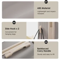 FURNIinspire Bag And Luggage Sets Travel Luggage Set Suitcase Set, 3 Piece Hard Shell Suitcases, Lightweight Suitcase, Purple, 11.4"*20.1"*29.1" -Home Haven Furniture Store GUEST cd647507 eb4d 4977 aa9c 001d08b0049f