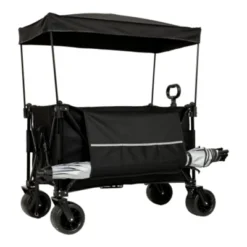FURNIinspire Outdoor Serving Carts Heavy Duty 500lb Capacity Beach Wagon Foldable Utility Cart For Camping, Black, 37.4"*23.03"*42.52" -Home Haven Furniture Store GUEST ce6cf843 97e0 4f4d 87f5 216b56e7b675