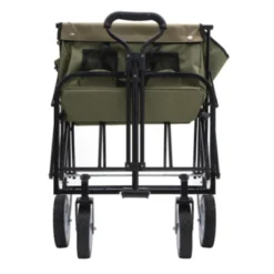 FURNIinspire Outdoor Serving Carts 360lbs Collapsible Foldable Wagon Cart With Strapping System For Camping Shopping, Green, 35.04"*21.65"*38.98" -Home Haven Furniture Store GUEST d02e477f a883 4b81 825d c7c8a9aceb17
