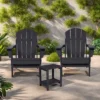 FURNIinspire Patio Seating Sets Folding Adirondack Chairs With Side Table, 3-Piece Rocking Chairs Set With Wood Texture, Black, 30“*28”*35“ -Home Haven Furniture Store GUEST d16fcf3b 1650 418e b3d7 90a708599208