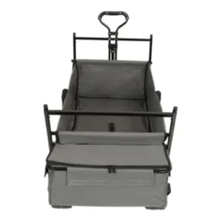 FURNIinspire Outdoor Serving Carts 480Lbs Collapsible Wagon With Canopy Lightweight Foldable Wagon With Mosquito Net, Black, 45.28"*22.83"*38.78" -Home Haven Furniture Store GUEST d274afb6 6372 4de5 9098 9f3535048bf5