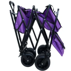FURNIinspire Outdoor Serving Carts Collapsible Folding Wagon 300L Collapsible Wagon With Tailgate All-Terrain Wheels, Purple, 45.28"*22.83"*38.78" 9 FURNIinspire Outdoor Serving Carts Collapsible Folding Wagon 300L Collapsible Wagon With Tailgate All-Terrain Wheels, Purple, 45.28"*22.83"*38.78" -Home Haven Furniture Store GUEST d29f9922 75d2 4f45 b894 c9165444867f