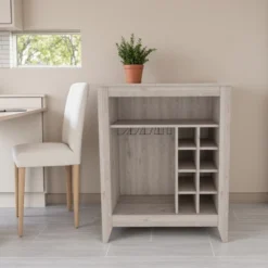 FURNIinspire Wine Racks Bar Cabinet, Wine Cabinet, Sideboard Kitchen Cupboards With Open Shelf, Wine Rack, Gray, 17.7"*32.5"*37.07" 10 FURNIinspire Wine Racks Bar Cabinet, Wine Cabinet, Sideboard Kitchen Cupboards With Open Shelf, Wine Rack, Gray, 17.7"*32.5"*37.07" -Home Haven Furniture Store GUEST d3cc1a91 fb73 4aa9 9df4 7ca4d3fe0cfe