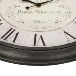 FURNIinspire Wall Clocks 30inch Round Round Wall Clock Decorative Living Room Vintage Wall Decor, Large Oversize, Brown, 30"*30"*2.25" -Home Haven Furniture Store GUEST d4ca9ee9 4567 4bee b20d bb8242ef2552