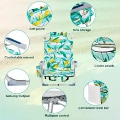 FURNIinspire Outdoor Portable Chair Lightweight Frame With Extra Storage For Active Lifestyles, Lemon, 24.8"*25.6"*32.28" -Home Haven Furniture Store GUEST d7f76744 7a63 4b60 af60 6b0ef90a724d