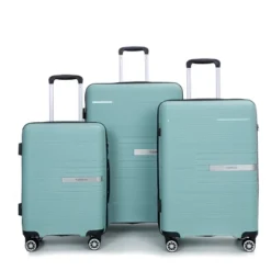 FURNIinspire Bag And Luggage Sets 3 Piece Travel Suitcase Set With Spinner Wheels, Stylish Lightweight Carry On Luggage, Green, 18.9"*11.77"*28.94" -Home Haven Furniture Store GUEST dac3ac98 da6c 4515 8238 a62baec2a4d7
