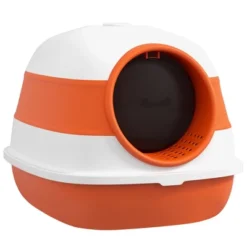 FURNIinspire Pet Training Pads And Potties Cat Litter Box, Covered Kitty Litter Box Potties, Kitten Products, Easy Clean, Orange, 20.5"*16.3"*15" -Home Haven Furniture Store GUEST db78ded3 5236 4fca 8d3c d3b262d00868