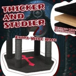 FURNIinspire Pet Tower Multi-Level Cat Tree Tower Halloween Cat House With Scratching Posts Hanging Toy, Cat Furniture, Black, 23.4"*23.4"*54.6" -Home Haven Furniture Store GUEST dbb2c77b 9fb7 4721 87c4 96b183999384