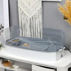 FURNIinspire Turtle Tank Kit Turtle Aquarium With Basking Platform Water Pump Filter Layer Design Full View Visually Reptile Habitat, 24.5"*12.25"* 9" -Home Haven Furniture Store GUEST dc618ea9 8691 48e7 b6fd e599e653c67b