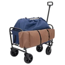 FURNIinspire Outdoor Serving Carts Heavy Duty Utility Cart Utility Wagon Grocery Cart For Camping 3pcs Liner Cover, Blue, 25.98"*17.32"*37.4" -Home Haven Furniture Store GUEST dd84cc8f 6239 4b86 96a0 559b1eb00052