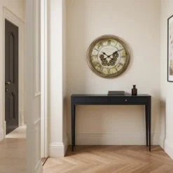 FURNIinspire Wall Clocks 24inch Timepiece Living Room Wall Clock Decorative Hanging Clock Vintage Wall Decor For Bedroom, Brown, 22.75"*22.75"*3" -Home Haven Furniture Store GUEST e1439c74 1c59 4f03 a78c 98e178703df6