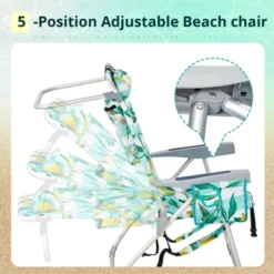 FURNIinspire Outdoor Portable Chair Adjustable Back And Extra Storage For Comfort And Relaxation, Lemon, 24.8"*27.56"*38.89" 9 FURNIinspire Outdoor Portable Chair Adjustable Back And Extra Storage For Comfort And Relaxation, Lemon, 24.8"*27.56"*38.89" -Home Haven Furniture Store GUEST e21a8365 fb7b 46ea 932a ede1be758b71