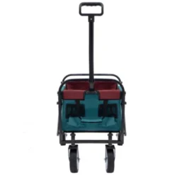 FURNIinspire Outdoor Serving Carts Minimeetall Multi-use Bag Foldable Heavy Duty Utility Cart Utility Wagon Grocery Cart, Cyan, 25.98"*17.32"*37.4" -Home Haven Furniture Store GUEST e387992e 1b03 4781 9f1f 37b32a9a4f34