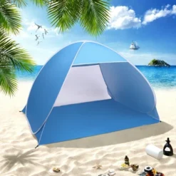 FURNIinspire Camping Tents Beach Tent Sun Shelter, Family Tent For Outdoors, Hiking, Picnic, Beach, Adventure, Blue, 78.74"*59.06"*51.18" -Home Haven Furniture Store GUEST e5c9fb03 63cb 4eca 8b99 8b58e5514ed1