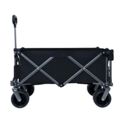 FURNIinspire Wheelbarrows And Lawn Carts Collapsible Folding Wagon, Foldable Beach Wagon, Garden Cart, Yard Cart, Black, 49.02"*22.05"*35.04" -Home Haven Furniture Store GUEST e7c2ff34 0cf8 4c45 a767 6bc37428f693