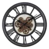 FURNIinspire Wall Clocks 20inch Gear Mechanism Round Wall Clock Metal Decorative Hanging Clock Decorative Timepiece, Black, 20"*20"*2.75" -Home Haven Furniture Store GUEST e96531e3 0269 48fe 8f0c a5851d4f4e31